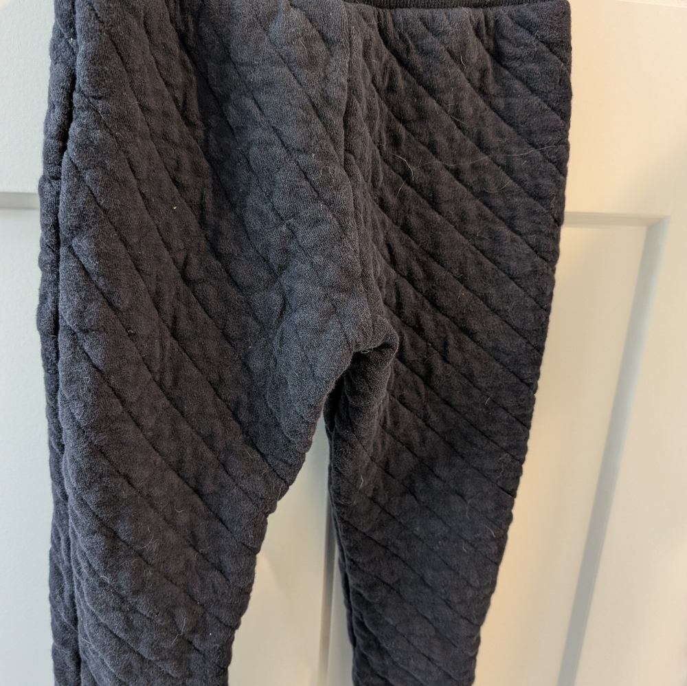 The Children's Place Quilted Black Jogger Pants - Picture 2 of 4